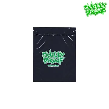 SMELLY PROOF STORAGE BAGS BLACK- 100 PACK
