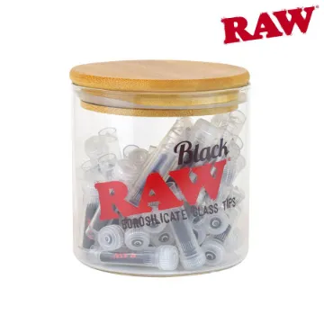 RAW TIPS - BLACK GLASS TIPS