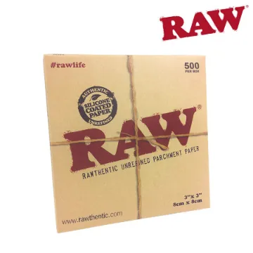 RAW PARCHMENT 3X3 SHEETS - 500 PACK