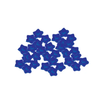 GLASS STAR - BAG OF 100 BLUE SM