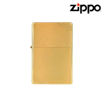 ZIPPO LIGHTER - GOLD VINTAGE BRUSHED