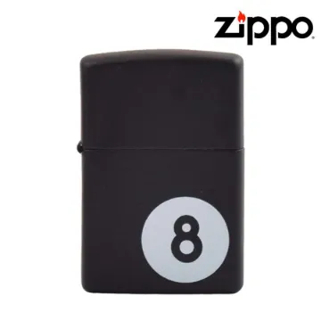 ZIPPO LIGHTER - BLACK MATTE 8 BALL