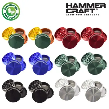 HAMMERCRAFT 4PC LOGO ALUMINUM GRINDERS - SAVINGS PACK