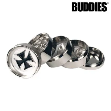 BUDDIES MT4 METAL GRINDER WITH 2 SIFTERS