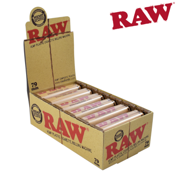 Picture of RAW HEMP PLASTIC CIGARETTE ROLLING MACHINES 70MM w/BONUS APRON