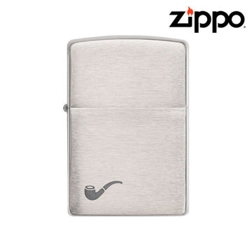 Picture of ZIPPO LIGHTER - PIPE BRUSHED CHROME