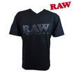 Picture of RPxRAW V-NECK BLACK BRAND T-SHIRT