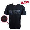 Picture of RPxRAW V-NECK BLACK BRAND T-SHIRT