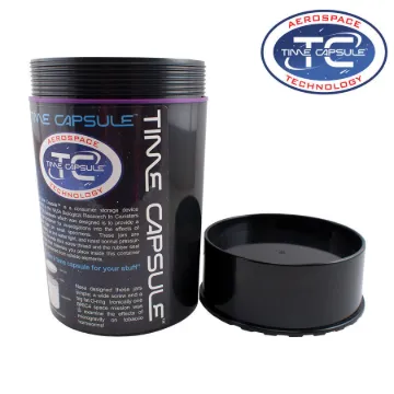 Picture of TIME CAPSULE AEROSPACE TECHNOLOGY w/BUILT IN TRAY BLACK LARGE, SOLD INDIVIDUALLY