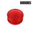 Picture of BUDDIES PLASTIC 2.25" GRINDERS w/DIAMOND TEETH &amp; MAG, BOX/16, INCL: CLEAR, BLUE, GREEN &amp; RED