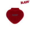 Picture of RAW GLASS HEART CONE HOLDER, COLOUR CHANGING **LIMITED EDITION**, SOLD INDIVIDUALLY