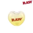 Picture of RAW GLASS HEART CONE HOLDER, COLOUR CHANGING **LIMITED EDITION**, SOLD INDIVIDUALLY