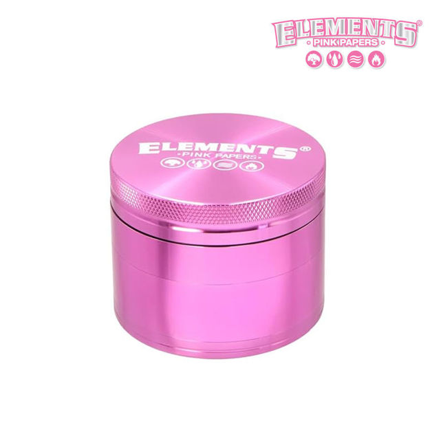 Picture of ELEMENTS PINK 4 PIECE ALUMINUM GRINDER