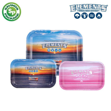 Picture of ELEMENTS ROLLING TIN TRAY - PROMO PACK