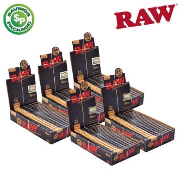 Picture of RAW BLACK 1 1/4 PAPERS - PROMO PACK