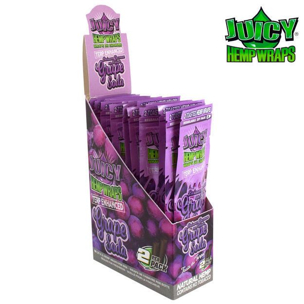 Picture of JUICY TERP ENHANCED HEMP WRAPS - GRAPE SODA - DT