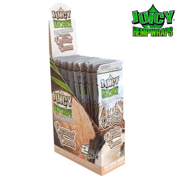 Picture of JUICY TERP ENHANCED HEMP WRAPS - COCONUT CREAM - DT