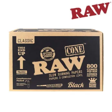 Picture of RAW BLACK NATURAL ARTISAN PRE-ROLLED CONES KINGSIZE