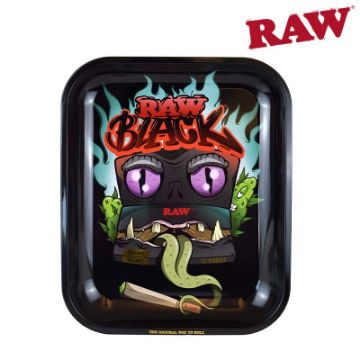Picture of RAW BLACK ROLLING TRAY TIN MONSTER DESIGN LARGE