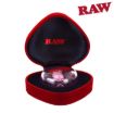 Picture of RAW GLASS CONE HEART PINK