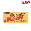 Picture of RAW CLASSIC NATURAL UNREFINED HEMP ROLLING PAPERS PHATTY KING SIZE SUPREME, PACK/40, BOX/24