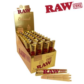 Picture of RAW ETHEREAL PRE-ROLLED CONES 1 1/4 SIZE