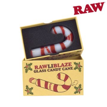 Picture of RAW GLASS CANDY CANE CONE HOLDER
