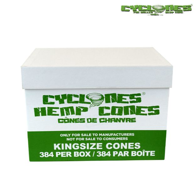 Picture of CYCLONES KING SIZE (108mm) NATURAL HEMP WRAPS BULK