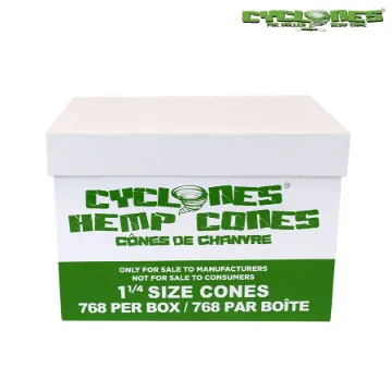 Picture of CYCLONES NATURAL HEMP WRAPS (80mm) BULK