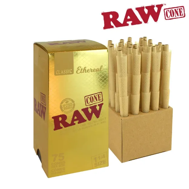 RAW ETH CONE BULK 1 1/4 75PK_CA