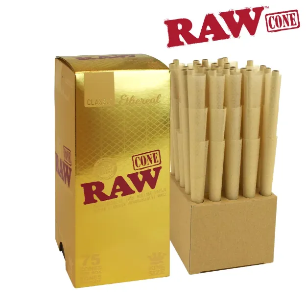 RAW ETHEREAL KINGSIZE BULK CONES - 75 PACK