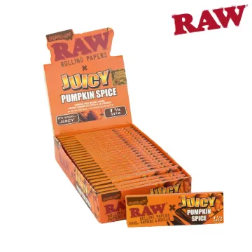 RAW x JUICY JAY'S PUMPKIN SPICE ROLLING PAPERS 1 1/4