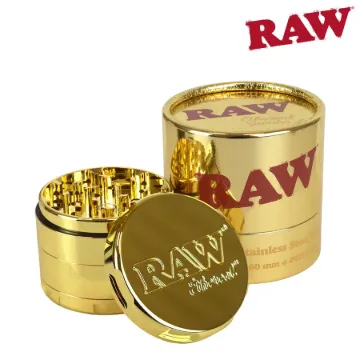 RAW ETHEREAL SS PVD GOLD PLATED 63mm GRINDER LARGE